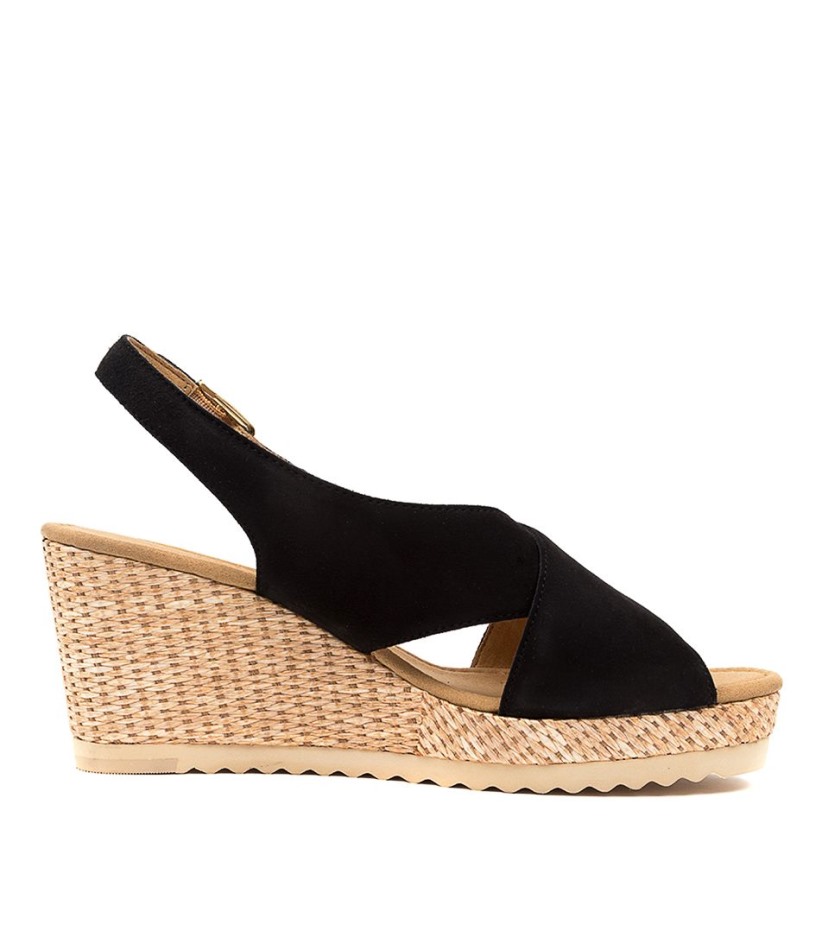 Silas Schwarz Daim Gabor | Exclusif